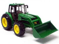 BRI42425 - Tracteur avec chargeur et jumelage arrière John Deere 6830S