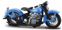 MST453 - Moto de 1948 bleue - HARLEY DAVIDSON  FL Panhead 1948