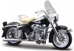 MST458 - Moto de 1962 noire - HARLEY DAVIDSON FLH Duo Glide