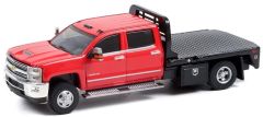 GREEN46080C - Véhicule sous blister DUALLY DRIVERS - CHEVROLET Silverado 3500 HD plateau de 2016