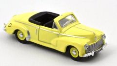 NOREV472373 - Voiture de 1952 couleur jaune – PEUGEOT 203 cabriolet