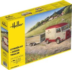 HEL50331 - Maquette à assembler et à peindre - CITROEN HY avec remorque de marchandises