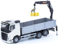 EMEK50352 - Camion porteur avec grue de chargement – VOLVO FH 6x4 blanc