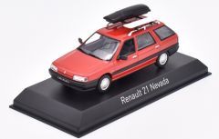 NOREV512133 - Voiture de 1989 couleur rouge avec accessoires – RENAULT 21 Nevada