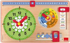 Jouet d'apprentissage – Horloge calendrier