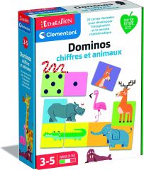 CLE52597 - Jouet éducatif – Dominos animaux et chiffres