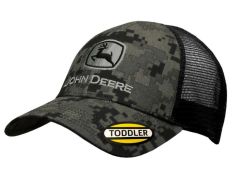 MC53080407BK - Objet publicitiare JOHN DEERE - Casquette pour enfants grise et noire avec arrière en filet