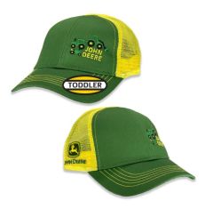 MC53080542GR - Objet publicitiare JOHN DEERE - Casquette pour enfants verte et jaune en maille