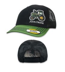 MC53084650GR - Objet publicitiare JOHN DEERE - Casquette pour enfants noire et verte en maille
