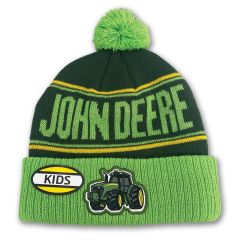 MC53093450GR - Bonnet JOHN DEERE pour enfant - avec pompon et tracteur