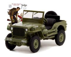 GREEN54060-A - Véhicule sous blister de la série NORMAN ROCKWELL - JEEP Willis MB de 1945