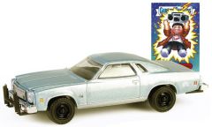 GREEN54110-E - Voiture sous blister de la série GARBAGEPAILKIDS - CHEVROLET Chevelle Malibu Classic 1977 bleu métallique