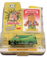 GREEN54120-A-VERT - Voiture sous blister de la série GARBAGE PAIL KIDS - GMC Vandura 1983 vert
