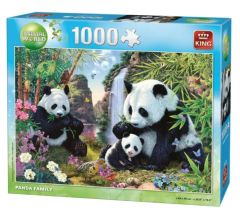 KING56009 - Puzzle Famille de panda – 1000 pièces