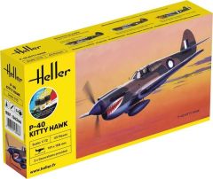 HEL56266 - Maquette à assembler avec peinture - CURTISS P-40 Kitty Hawk