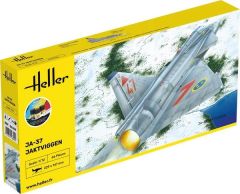 HEL56309 - Maquette à assembler avec peinture - SAAB JA-37 Jaktviggen