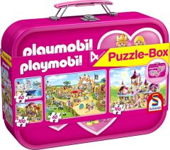 SCM56498 - Puzzle Boite rose – 2x 60 pièces et 2 x 100 pièces