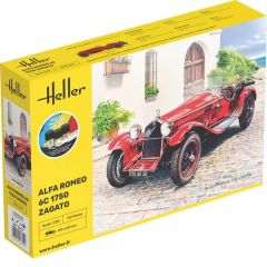 HEL56715 - Maquette à assembler avec peinture - ALFA ROMEO 6C - 1750 Zagato