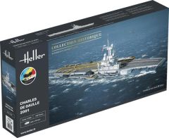 HEL57072 - Maquette à assembler avec peinture - Bateau de guerre - Charles de Gaulle