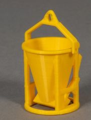 MSM5802/01 - Accessoire de chantier couleur jaune - benne à beton - ronde