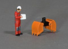MSM5806/03 - Accessoire de chantier couleur orange - benne preneuse