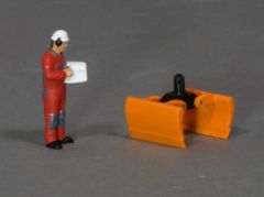 MSM5807/03 - Accessoire de chantier couleur orange - benne preneuse universelle