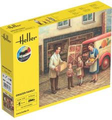 HEL58758 - Figurine avec peinture à assembler - Set de démarrage Famille d'épiciers