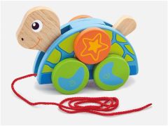 Jouet en bois - Tortue à  tirer