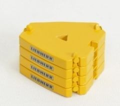 Set 2 chenilles de couleur Jaune pour LIEBHERR LR 1750 YCC523-3 