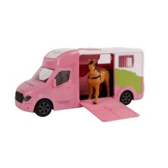 KID510212 - Camion de transport avec un cheval longueur 20cm