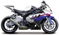MST32702 - Moto de couleur blanche bleue et rouge – BMW S1000 RR