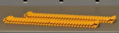 Set de 2 chenilles de couleur jaune pour grue LIEBHERR LR 1750