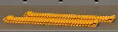 YCC523-4 - Set de 2 chenilles de couleur jaune pour grue LIEBHERR LR 1750