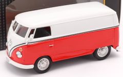 CAR60342 - Véhicule de couleur rouge et blanc – VW T1 Transporter