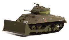 GREEN61020-C - Véhicule U.S Army World War II sous blister de la série BATAILLON 64 - M4 SHERMAN Dozer Utah Beach Normandie 1944