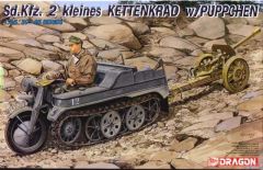 DRA6114 - Maquette à assembler et à peindre - d.Kfz. 2 Kettenkrad avec figurine
