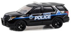 GREEN62010-F - Voiture sous blister du film Cold pursuit 2019 - FORD Police Interceptor Utility 2013 Police de Kehoe