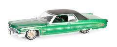GREEN63060-E - Voiture sous blister de la série CALIFORNIA LOWRIDERS – CADILLAC Deville 1971 coupé
