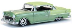 GREEN63080-A - Voiture sous blister de la série CALIFORNIA LOWRIDERS - CHEVROLET Bei Air 1956