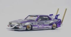PR640107 - Voiture de couleur violet et grise  Bosozoku style - SKYLINE C210 Kaido Racer