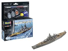 REV65183 - Maquette avec peinture à assembler – MODEL SET – Battleship USS New Jersey