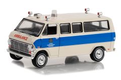 GREEN67040-A - Véhicule sous blister de la série FIRST RESPONDERS - FORD Econoline Ambulance 1969 des services hospitaliers de l'Ontario