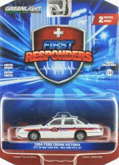GREEN67060-C - Véhicule sous blister de la série FIRST RESPONDERS - FORD Crown Victoria de 1994 - NYC EMS