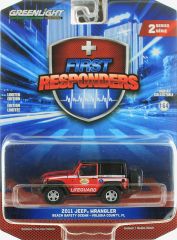 GREEN67060-E - Véhicule Beach Safety Ocean sous blister de la série FIRST RESPONDERS - JEEP Wrangler de 2011