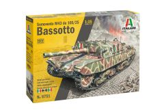 ITA6751 - Maquette à assembler et à peindre - Semovente M43 105/25 Bassotto