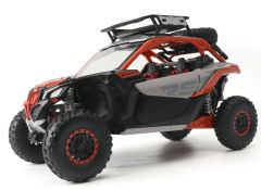 DCM68004 - Véhicule tout terrain avec accessoire de couleur blanc et orange - CAN-AM Maverick X3 X RS Turbo RR
