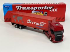 WEL68021 - Camion avec remorque ONTIME Logistique - SCANIA V8 R730 4x2 rouge