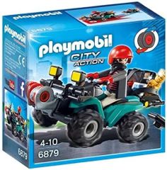 Jeu de construction PLAYMOBIL - Quad avec treuil et Bandit