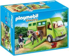 Jeu de construction PLAYMOBIL - Cavalier avec van et cheval