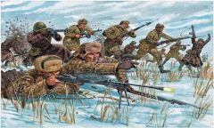 ITA6069 - Maquette à peindre - Infanterie Russe – Uniformes d'hiver